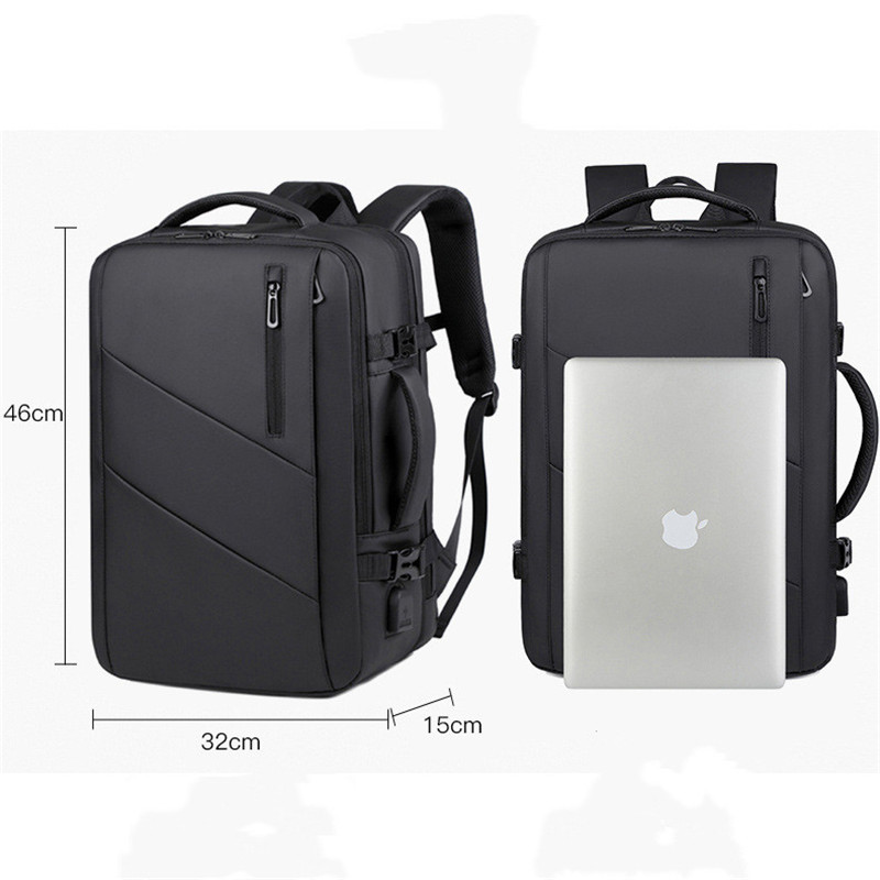 Classic Travel Backpacks Men Business Backpack School Bag Expandable Large Capacity Laptop Bakcpack Waterproof Fashion Rucksack