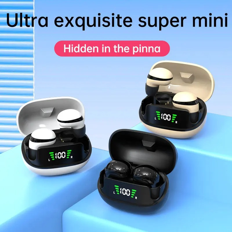 New Mini Invisible Headphone TWS Bluetooth Earphones Wireless Heaset HIFI Stereo Noise Reduction Earbuds for Android IOS Phones
