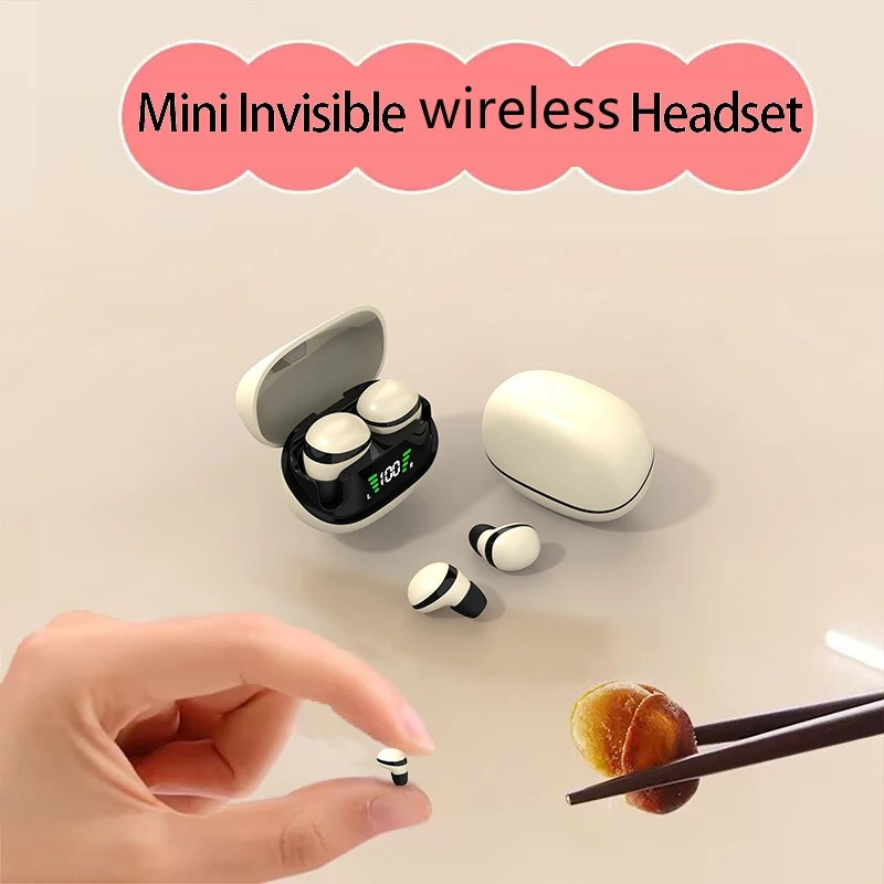 New Mini Invisible Headphone TWS Bluetooth Earphones Wireless Heaset HIFI Stereo Noise Reduction Earbuds for Android IOS Phones