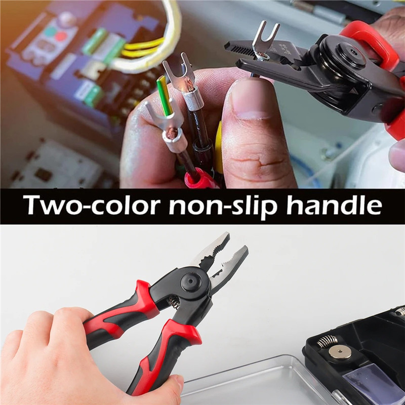 5 in 1 Multifunctional Interchangeable Heads Pliers Set Steel Wire Pliers Vise Stripping Pliers Set Electronic Maintenance Tools