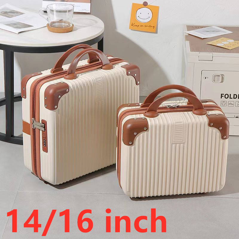 14/16 Inch New Professional Makeup Organizer Travel Cosmetic Case for Makeup Bag Storage Bag Cute Women Suitcases Cosmetic Bag