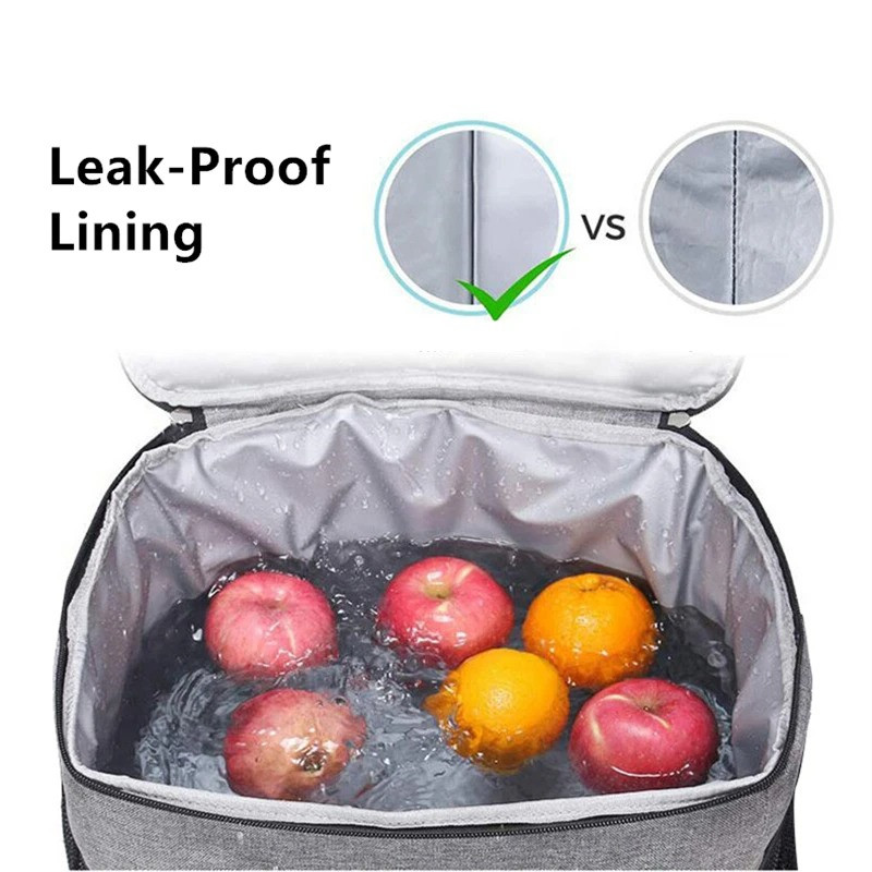 Large Capacity Floral Portable Lunch Bag for Women Men Food Thermal Bag Beach Cooler Picnic Pouch Insulated Tote Travel Handbag