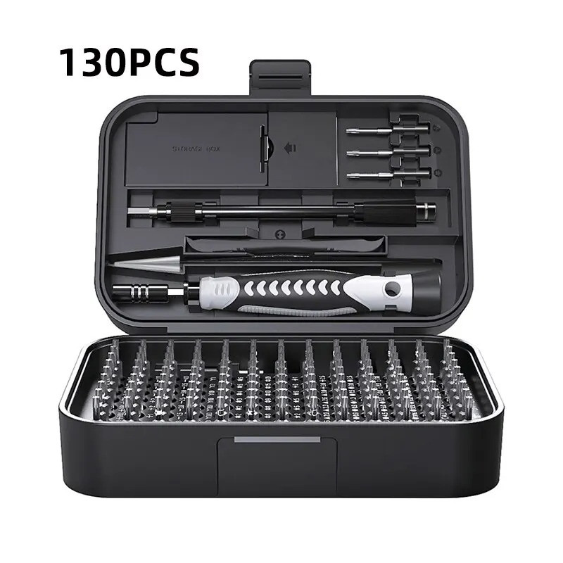 130in1 Precision Multi Screwdriver Set Tool CRV Steel Manual Torx Hex Screw Home Appliance Furniture Computer Phone Repair Tools