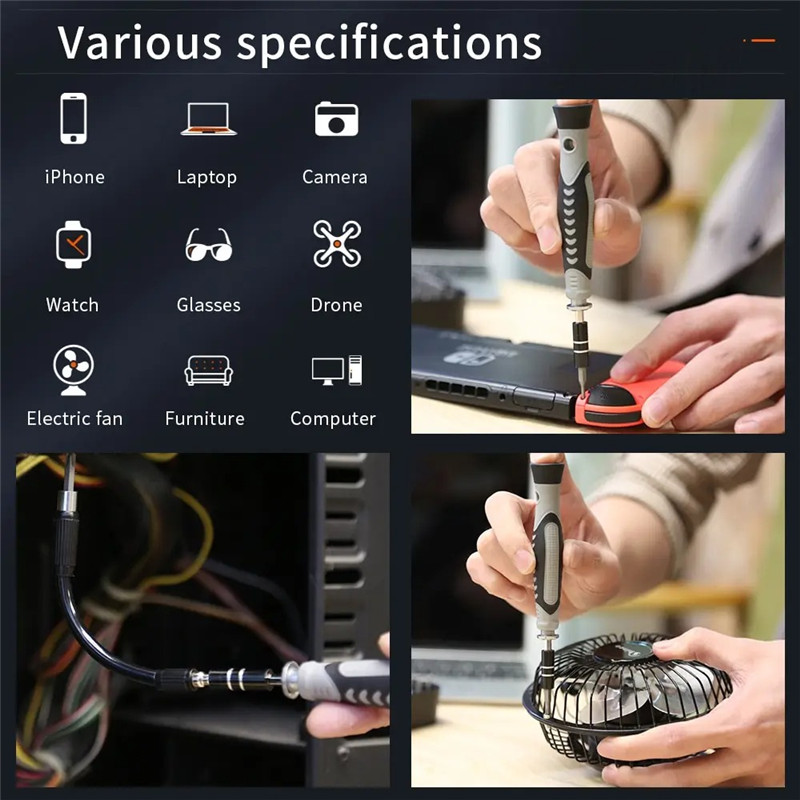 130in1 Precision Multi Screwdriver Set Tool CRV Steel Manual Torx Hex Screw Home Appliance Furniture Computer Phone Repair Tools