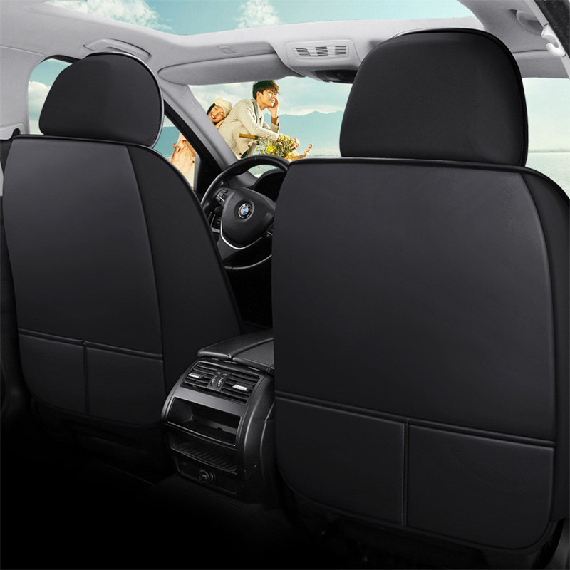 Leather Full Wrap Around Car Seat Cover Fits Most Cars Auto Seat Protector Universal Car Seat Cushion Four Seasons Universal