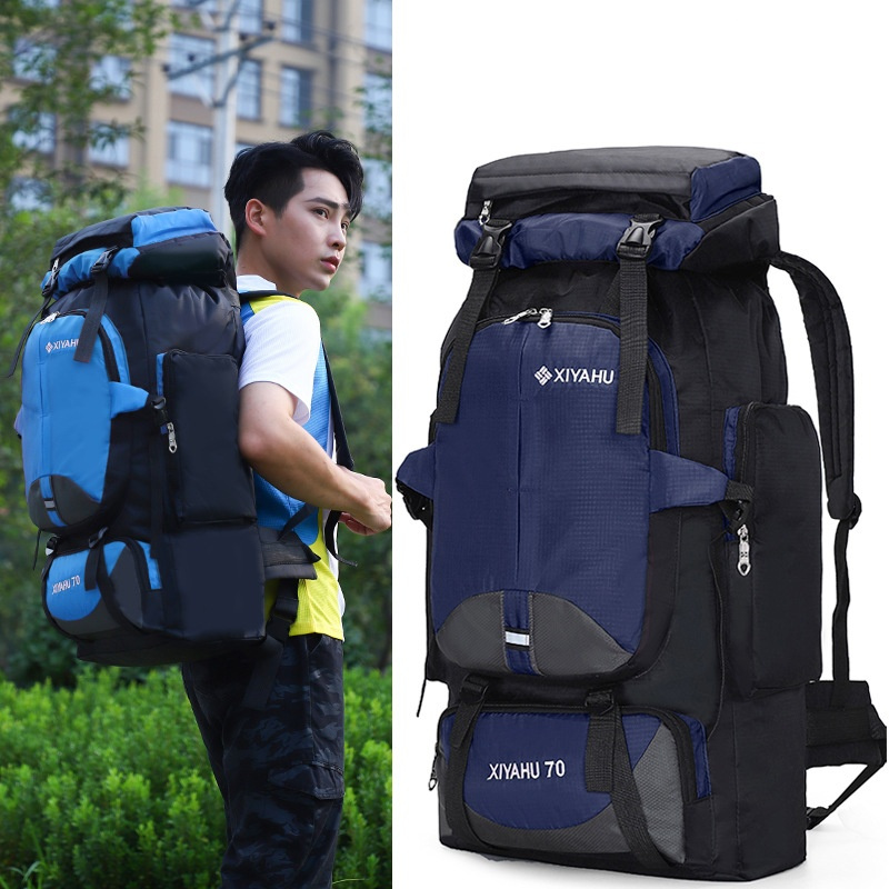 70L Large Capacity Trekking Hiking Backpack Women Outdoor Travel Camping Backpacks Men Sports Waterproof Mountaineering Bag