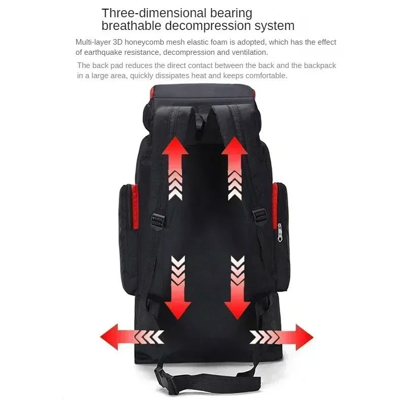 70L Large Capacity Trekking Hiking Backpack Women Outdoor Travel Camping Backpacks Men Sports Waterproof Mountaineering Bag