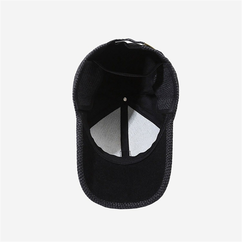 Men Autumn Winter Hat Outdoor Thick Warm Fleece Lining Felt Caps Adjustable Earmuffs Baseball Cap Ear Protection Hats