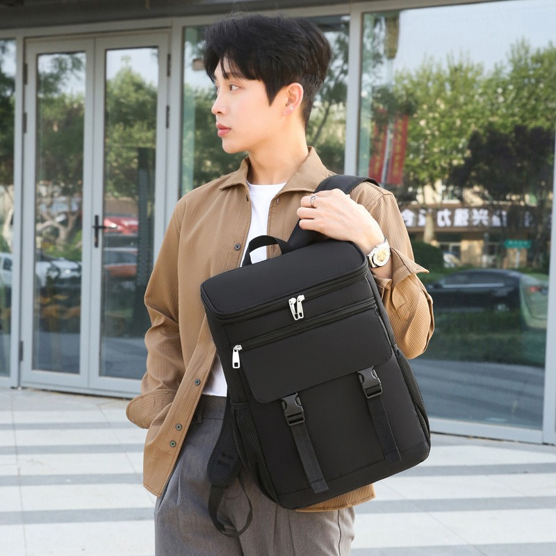 Large Capacity Leak Proof Lunch Backpack Thermal Picnic Cool and Warm Insulated Bag Outdoor Storage Shoulder Bag