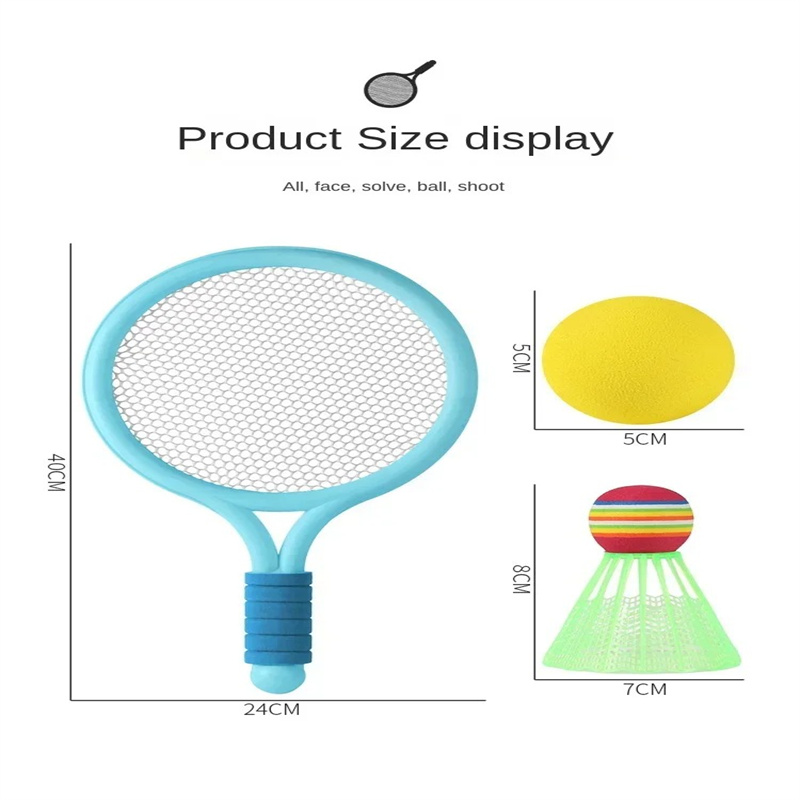 Children's Badminton Racket Set Outdoor Parent-child Toy Pair Tennis Racket Elementary School Students Aged 3-12 Sports Toy