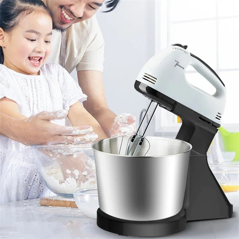 110V/220V Stand Food Mixers Kitchen Electric Food Blender Desktop Egg Whisk Cream Cake Dough Kneader Milk Frother Food Processor