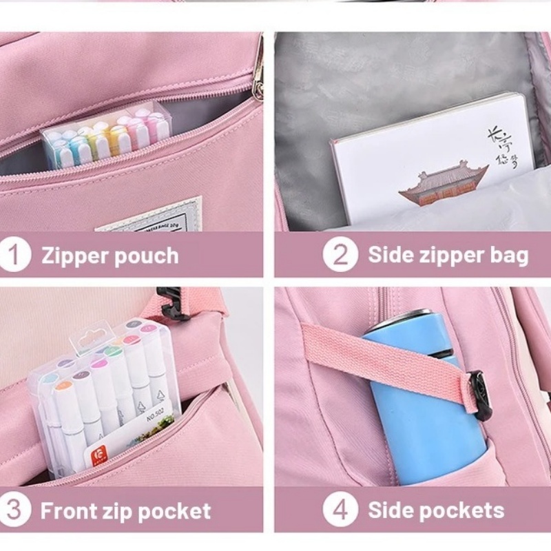 Fashion New Backpack For Girls 6-12 Years School Bags Girls Kids Waterproof Bag Kawaii Primary Cute Schoolbag Book Bag