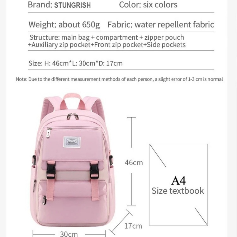 Fashion New Backpack For Girls 6-12 Years School Bags Girls Kids Waterproof Bag Kawaii Primary Cute Schoolbag Book Bag
