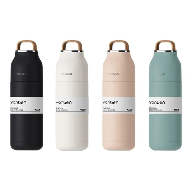 350ml Thermos Bottle 304 Stainless Steel Thermos Cup Vacuum Flask Water Coffee Thermal Bottle Leak-Proof Insulated Travel Cup