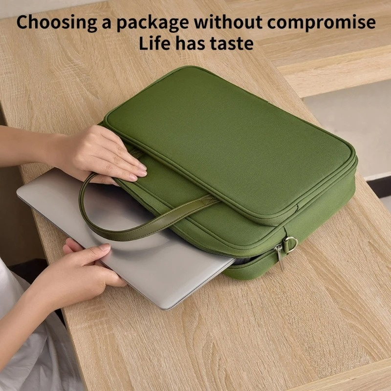 Waterproof Laptop Carrying Case Briefcase With Shoulder Strap For 13 14 15 16 Inch Laptop Bag Notebook Computer Business Handbag
