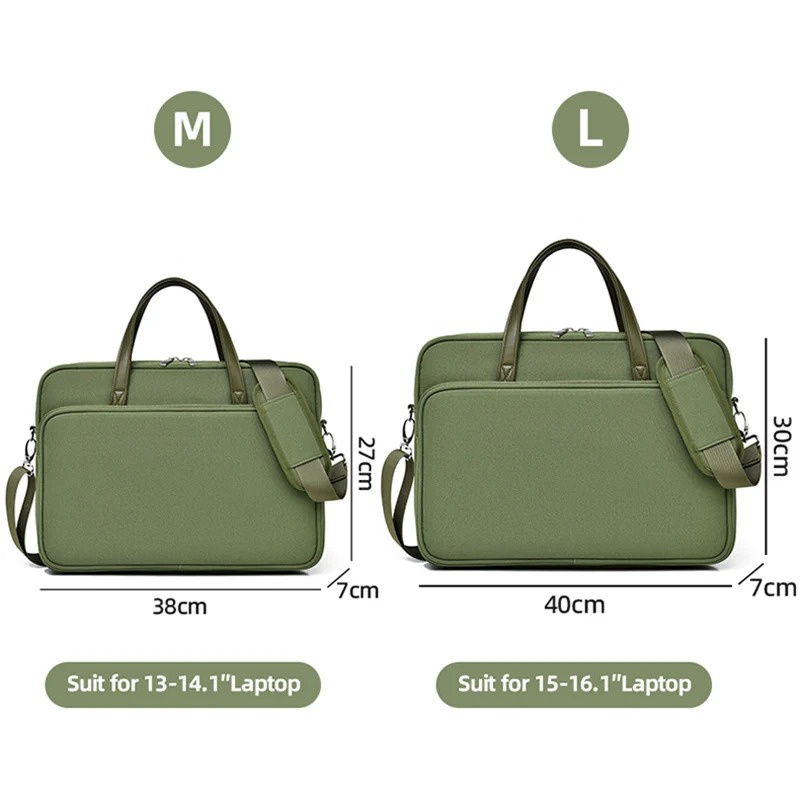 Waterproof Laptop Carrying Case Briefcase With Shoulder Strap For 13 14 15 16 Inch Laptop Bag Notebook Computer Business Handbag