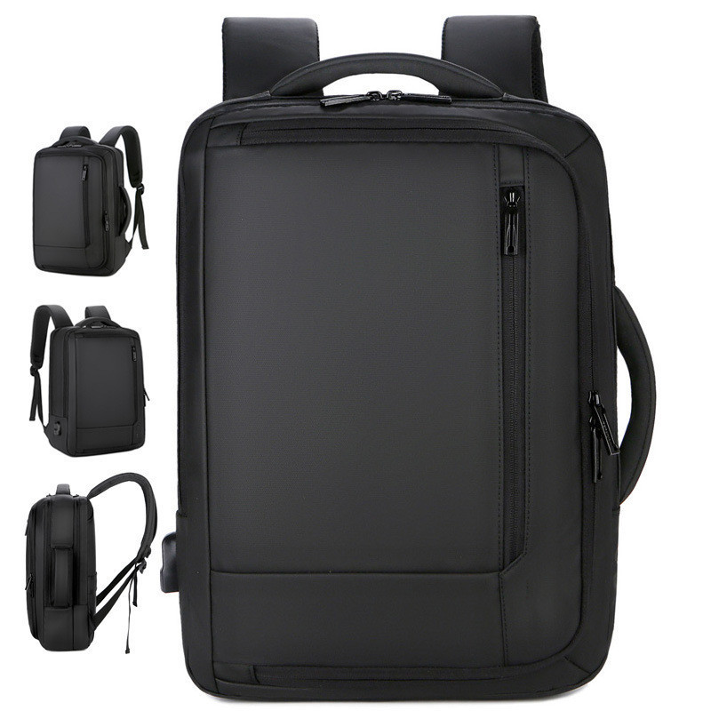 Fashion Business Backpacks 15.6 Inch Men Laptop Backpack Waterproof Male Travel Bag USB Charging Back Packs Notebook Bagpack