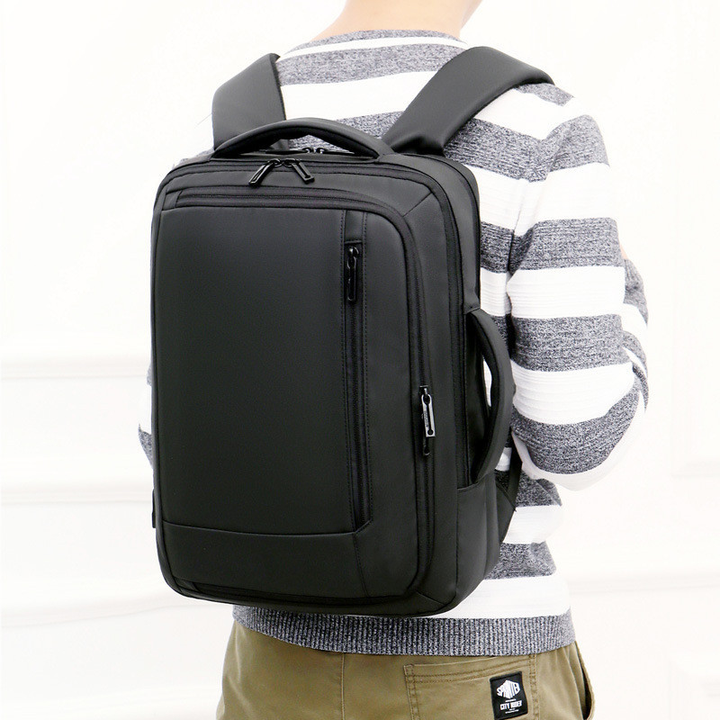 Fashion Business Backpacks 15.6 Inch Men Laptop Backpack Waterproof Male Travel Bag USB Charging Back Packs Notebook Bagpack
