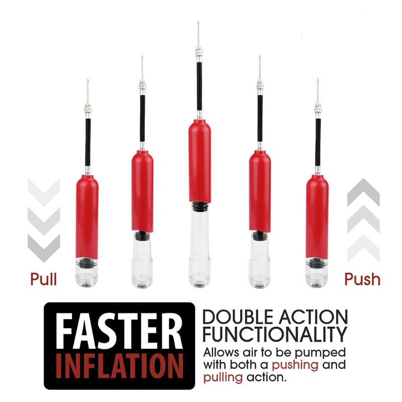 New Ball Pump Portable Inflator Hand Held Air Ball Pump Basketball Soccer Volleyball Football With Needles Inflatable Pump