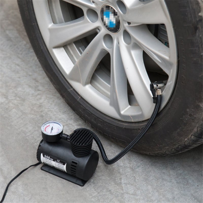 12V 300PSI Car Auto Portable Mini Electric Air Compressor Kit Ball Bicycle Car Tire Inflator Pump Pressure Gauge Car Accessories