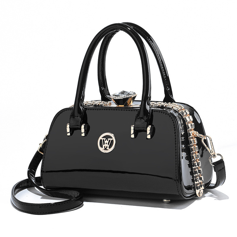New Brand Designer Fashion Handbag for Women Diamonds Bright Leather Shoulder Hand Bags Large Capacity Lady Messenger Tote Bag