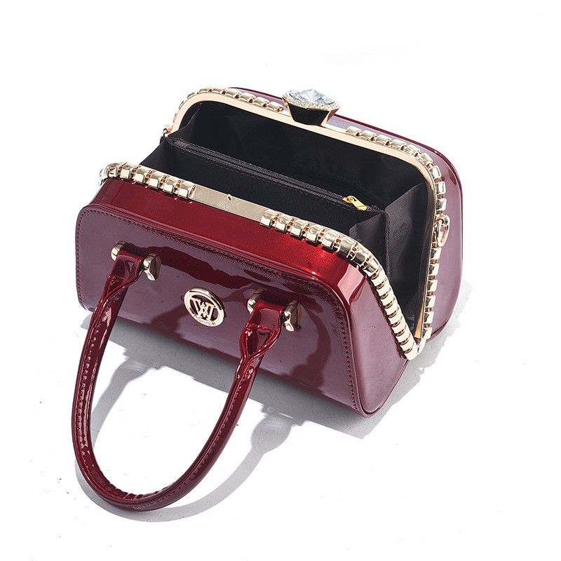 New Brand Designer Fashion Handbag for Women Diamonds Bright Leather Shoulder Hand Bags Large Capacity Lady Messenger Tote Bag