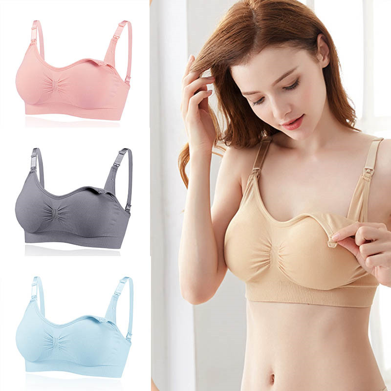 Maternity Bras Wirefree Nursing Pregnant Women Feeding Sujetador Lactancia Clothes Sagging Breastfeeding Women's Lactancia Bra