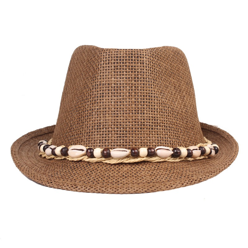 Men Women Summer Linen Wide Brim Sun Hat Retro Jazz Hat Classic Panama Boho Beach Cap Cowboy Unisex Performance Party Straw Hats