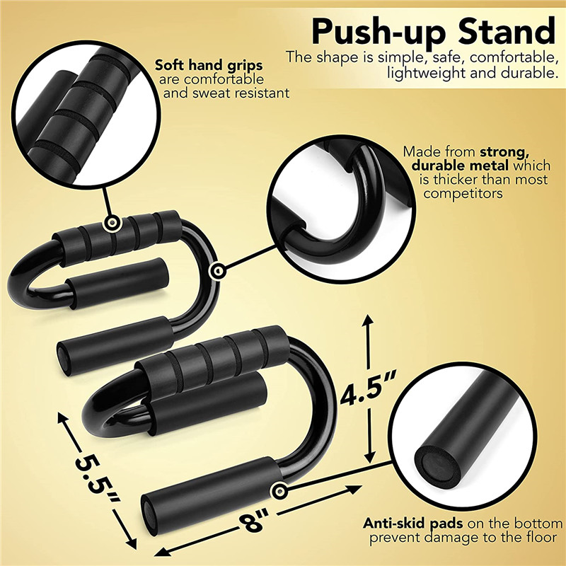Metal Push Up Bar for Men and Women Non Slip Push Up Stands Pushup Bars for Pushups Muscle Strength Training Gym Home Workout