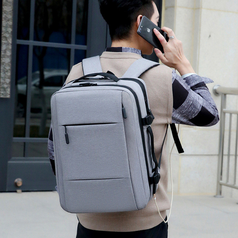 Fashion Laptop Backpack Mens Male Backpacks Business Notebook Waterproof Back Pack USB Charging Bags Travel Bagpack Rucksack