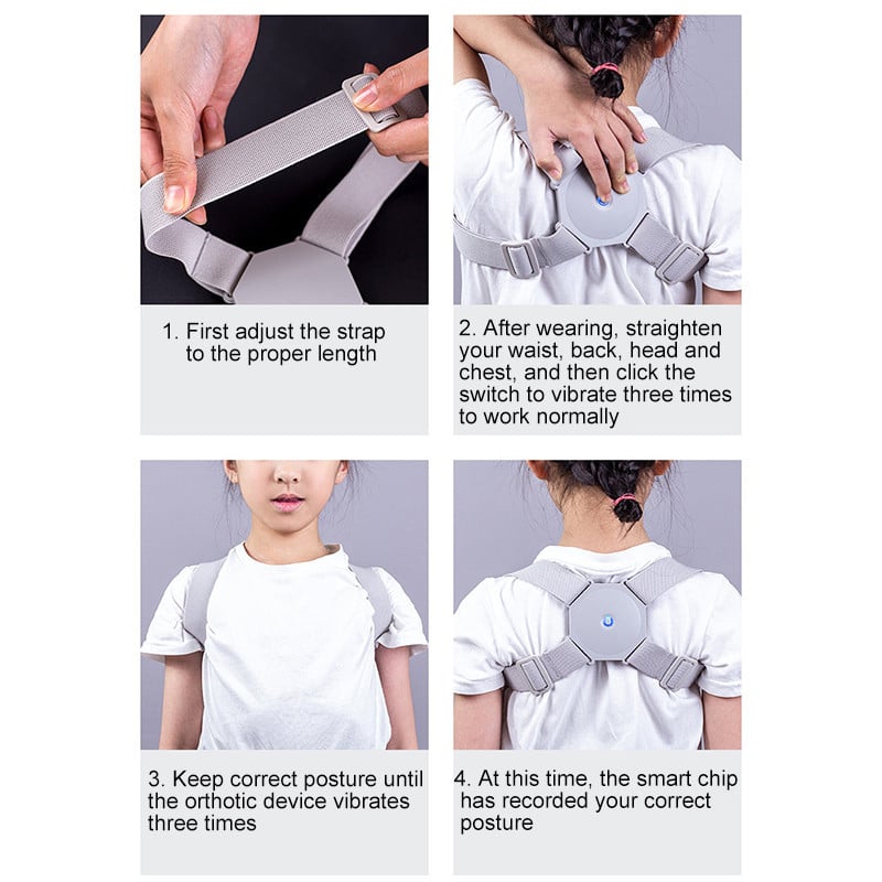 Adjustable Humpback Smart Back Posture Corrector Back Intelligent Brace Support Belt Shoulder Training Belt Correction Spine