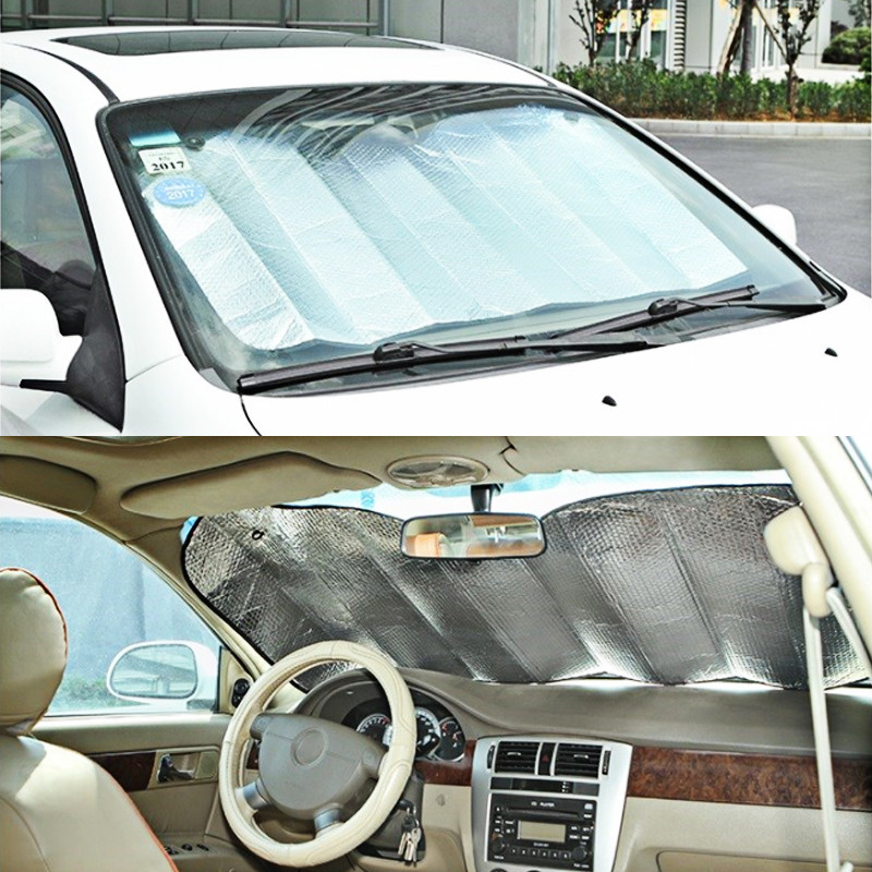 140*70cm UV Protection Shield Universal Front Rear Car Window Sunshade Visor Windshield Cover Auto Car Sun Shades Anti Snow Ice