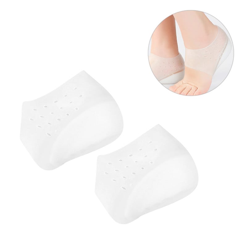 Invisible 4cm Height Increase Insoles Women Men Heel Pads Silicone Breathable Lift Insole Dress In Socks Cracked Foot Insoles