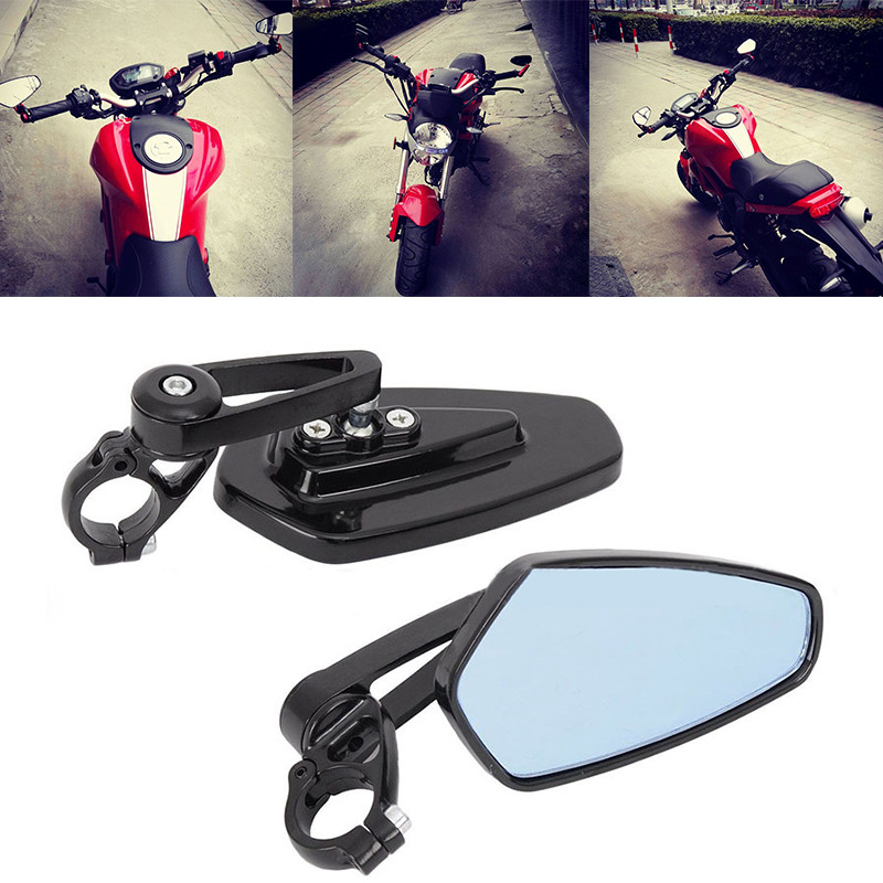 2pcs 7/8"22mm Motorcycle Rearview Mirrors Universial Motorcycle Aluminum Bar End Mirror Motorbike Handlebar Side Rearview Mirror