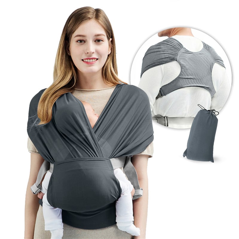 Baby Sling Wrap Babyback Carrier for Newborns Hands Free Infant Wrap Nursing Cover Carrier Breastfeed Birth Comfortable Sling
