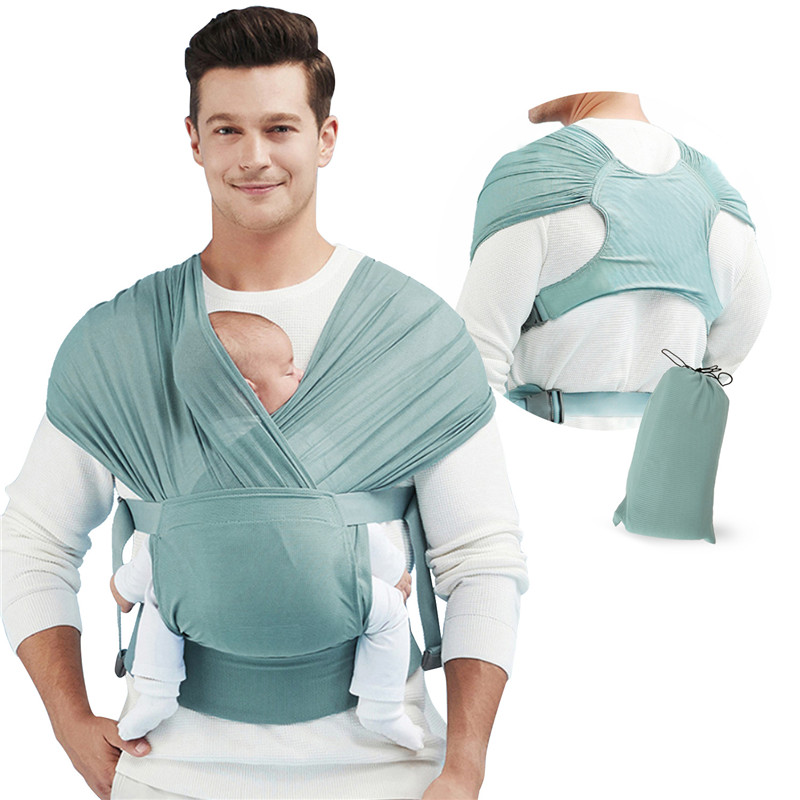 Baby Sling Wrap Babyback Carrier for Newborns Hands Free Infant Wrap Nursing Cover Carrier Breastfeed Birth Comfortable Sling