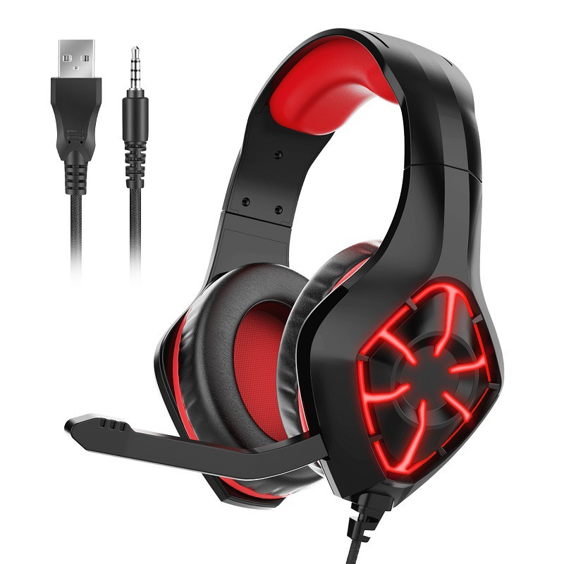 For PS4 Xbox PC Headphone 3.5mm Stereo Wired Gaming Earphone Computer Gamer Headphones With Microphone Game Headset