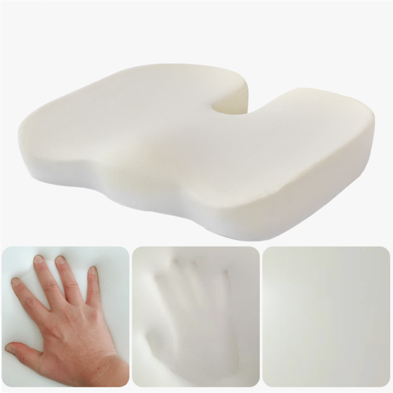 Memory Foam Car Seat Cushion Set Slow Rebound Office Chair Lumbar Support Hemorrhoids Seat Cushion Backrest Pillow Home Decor
