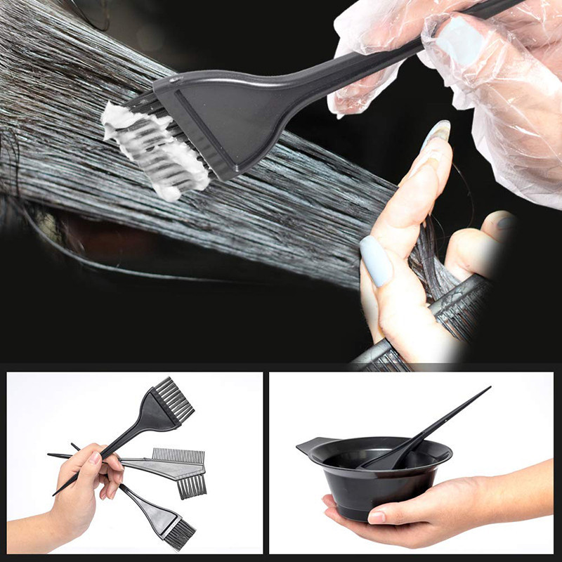 22pcs Hair Dye Color Brush Bowl Set with Ear Caps Dye Mixer Hair Tint Dying Coloring Applicator Hairdressing Styling Accessories