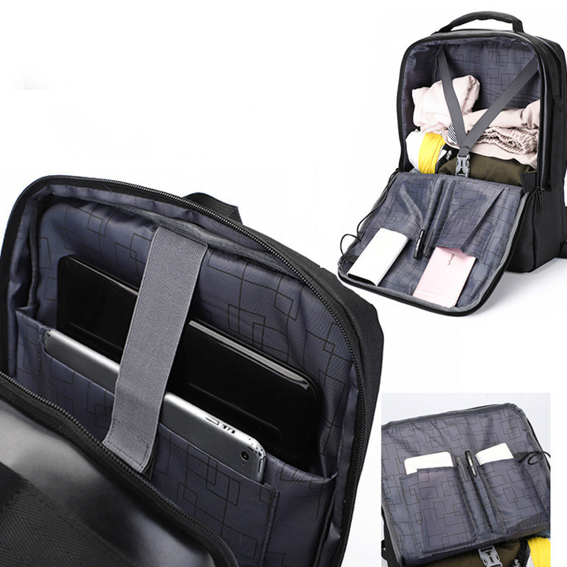 Fashion Laptop Backpack Men USB Charging Waterproof Travel Backpacks Students Rucksack Shoulder Bags Male Vintage School Bag