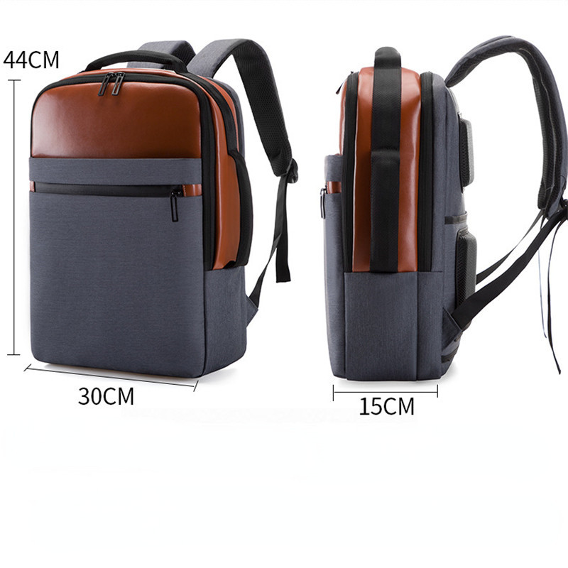 Fashion Laptop Backpack Men USB Charging Waterproof Travel Backpacks Students Rucksack Shoulder Bags Male Vintage School Bag