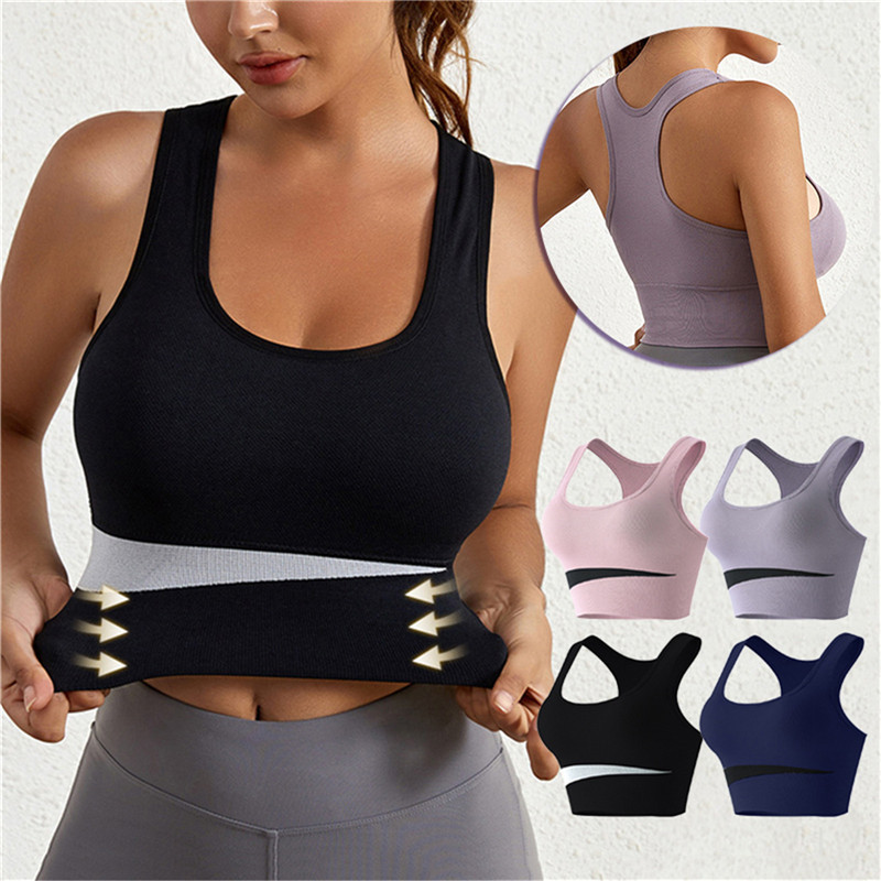 Sexy Women Sport Bra Crop Top Patchwork Underwear Push Up Cotton Fitness Lingerie Seamless Bralette Sports Vest Yoga Bras