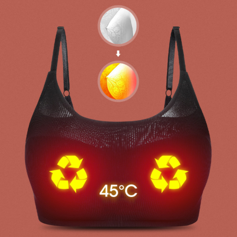 Electric Breast Massage Bra Wireless Heating Vibration Chest Breast Enhancer Stimulator Device Prevent Sagging Breasts Massager