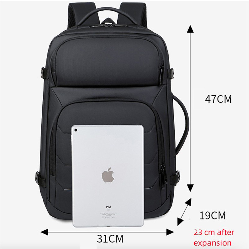 Luxury Large Capacity Business Backpack For Men Women 17" Laptop Bag USB Schoolbag Rucksack Computer Backbag Travel Daypack