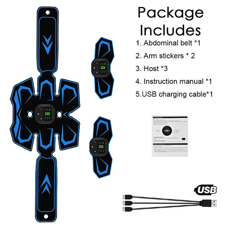 Smart Electric EMS Muscle Trainer Muscle Stimulator Abdominal Trainer EMS Fitness Abdominal Massager For Arm Back Foot Training
