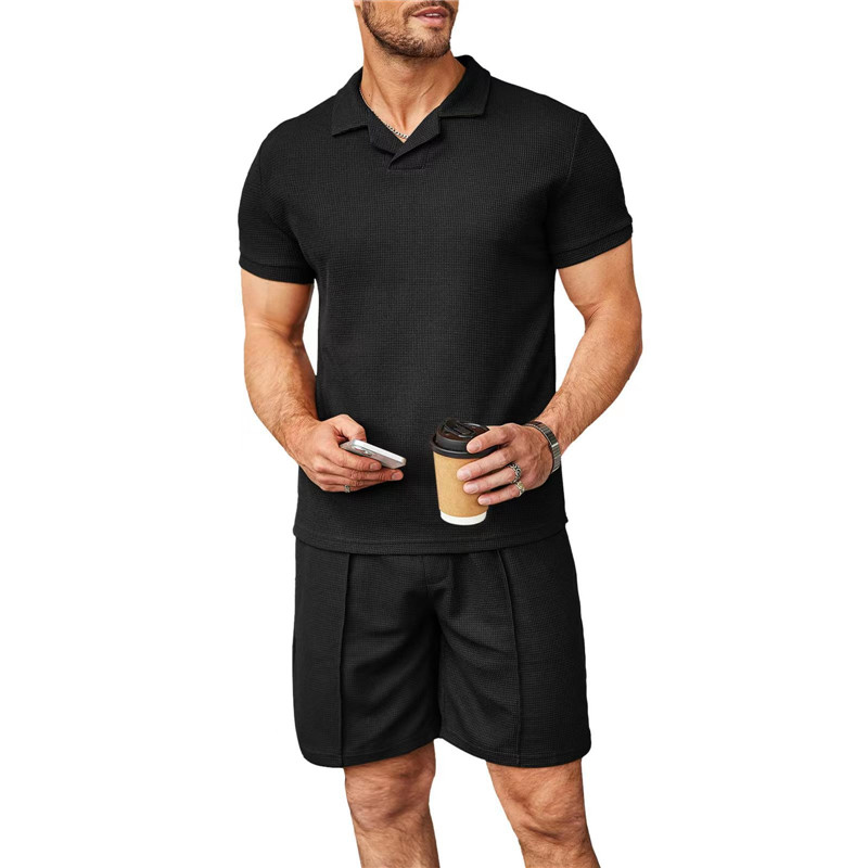 Casual Men's T-shirt Shorts Set Sportswear for Male Short Sleeve Shorts Suit Men T-shirt Suit Summer Beach Shorts Tracksuits