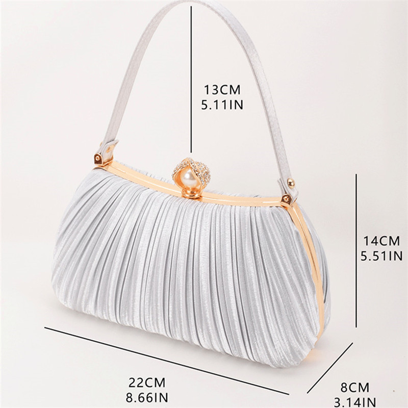 Fashion Evening Clutch Bag Purse and Handbag Luxury Designer Shoulder Bag Pearl Purse Female Banquet Bag Party Women's Tote Bags