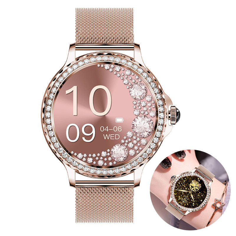 NX19 Ladies Smart Watch for Girl Bluetooth Heart Rate Smartwatch Women's Wristwatch Fitness Bracelet Waterproof Wrist Watches