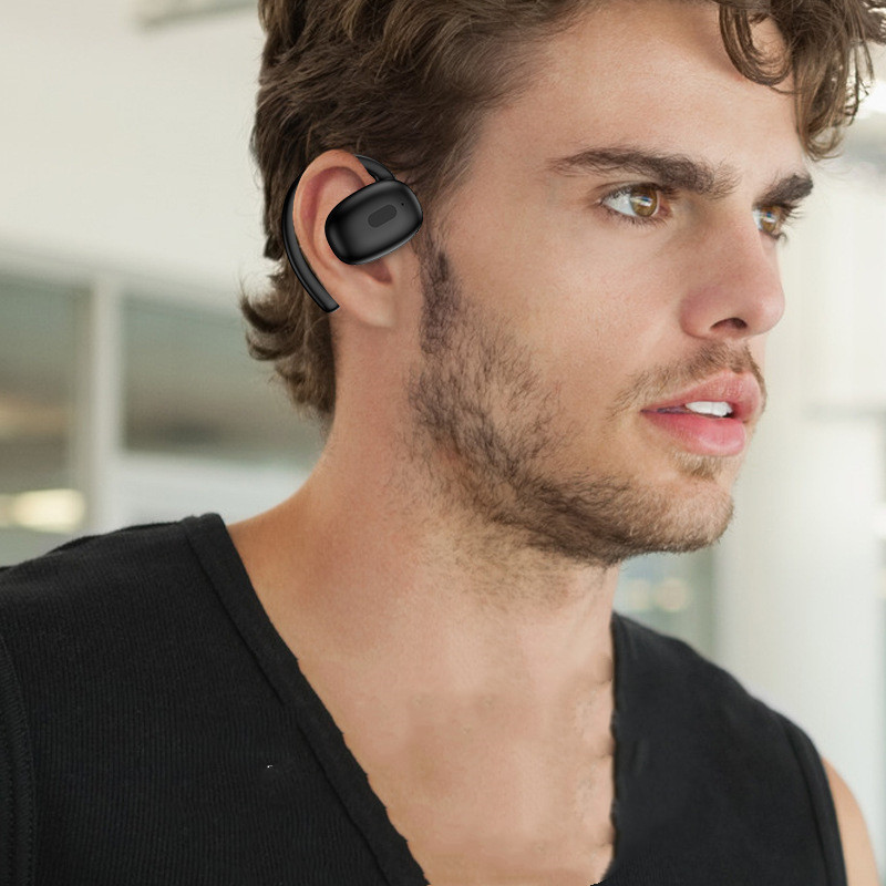 Wireless Headphones Air Conduction Bluetooth Headset With Power Display Charging Case Hanging Ear Earphone Earbuds With Mic