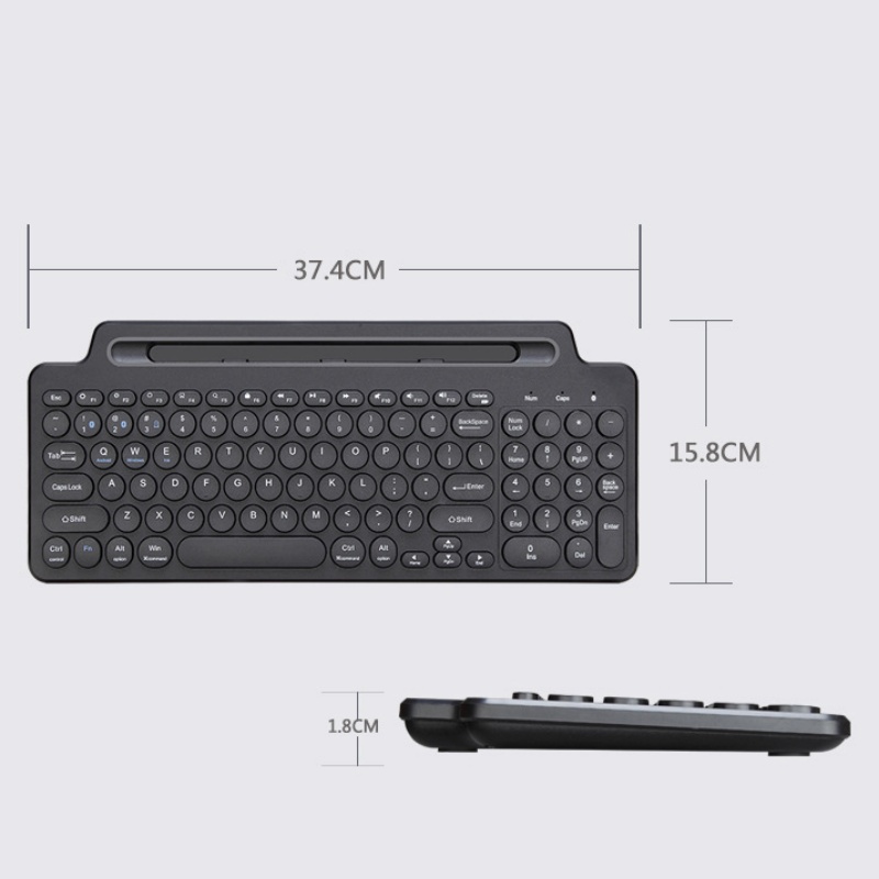 Bluetooth Keyboard 2.4G Wireless Keyboard with Touchpad Card Slot Keyboard For Laptop Tablet Android IOS Ipad Gaming Keyboard
